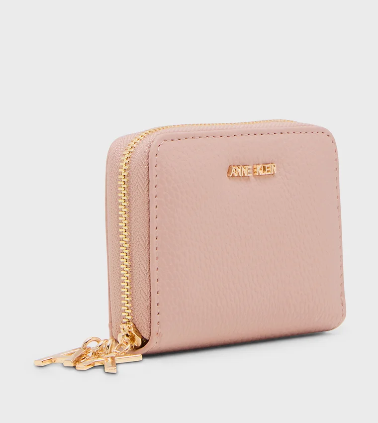 ANNE KLEIN Anne Klein Textured Zip-around Mini Wallet